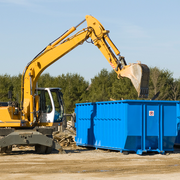 what size residential dumpster rentals are available in Birchwood TN